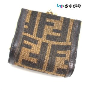 FENDI フェンディ ズッカ がま口 コインケース 小銭入れ