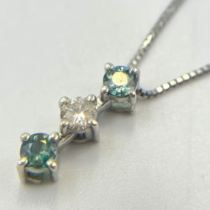 18金WG K18WG ホワイトゴールド ダイヤモンドネックレス ジュエリー 査定無料 高価買取｜前橋市元総社町