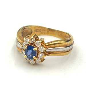 18金 K18 プラチナ Pt900 サファイア ダイヤモンドリング ジュエリー 査定無料 高価買取｜前橋市青梨子町