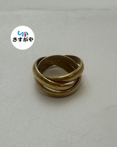 K18 3連リング