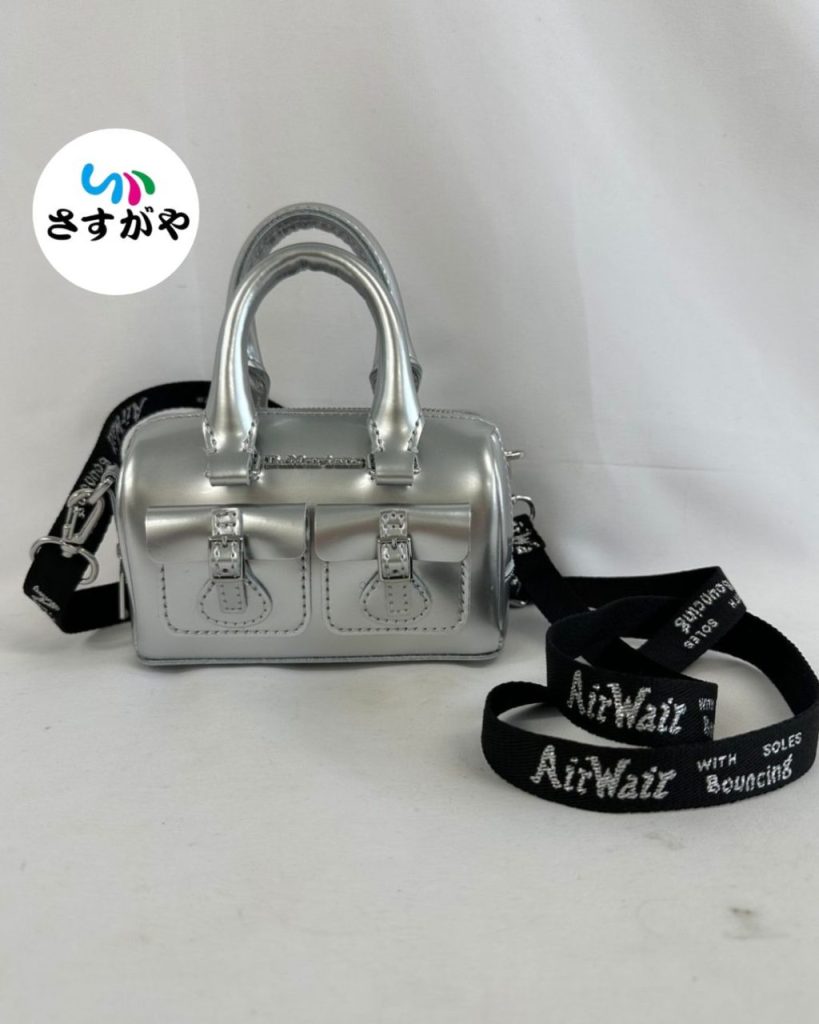 Dr. Martens ミニボストンバッグ シルバー