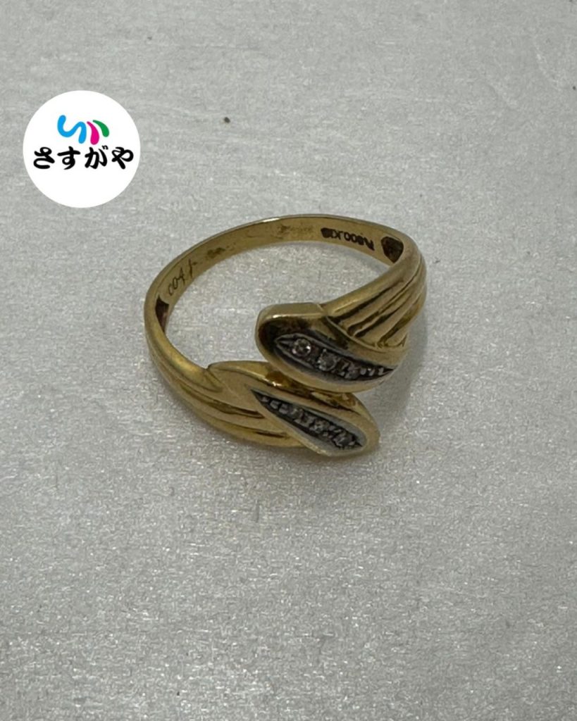 K18 Pt900 コンビリング