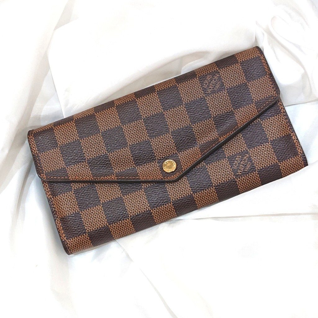 LOUIS VUITTON ルイヴィトン ポルトフォイユ・サラ ダミエ 二 LOUIS 