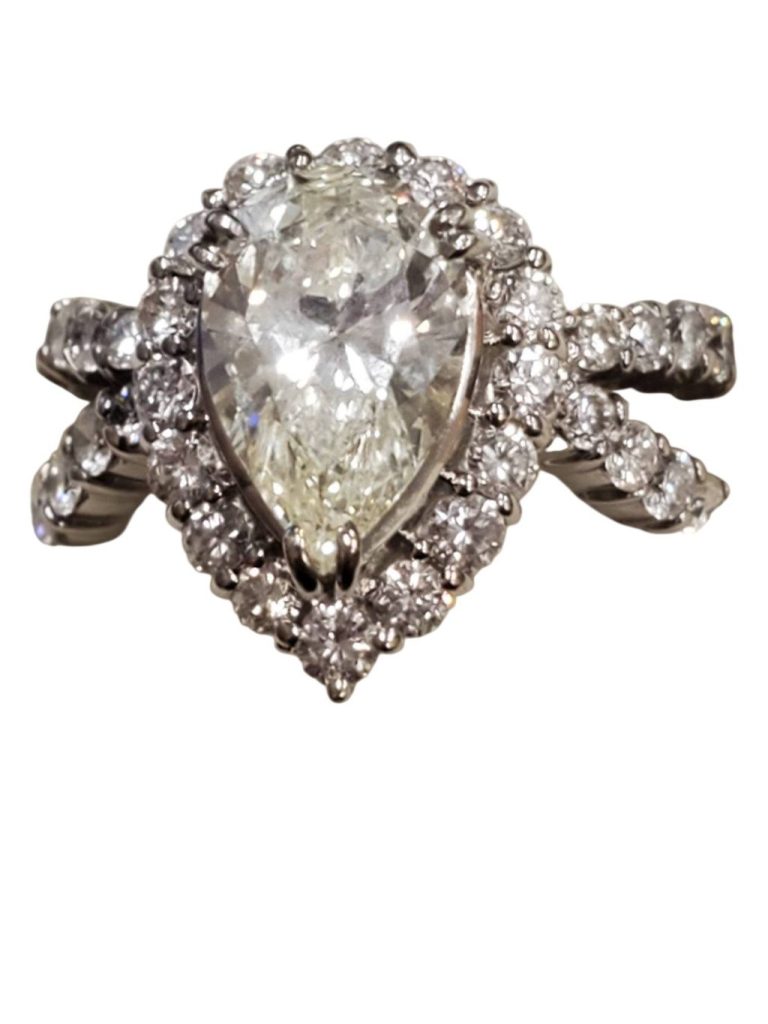 Pt900　2.008ct　ダイヤリング