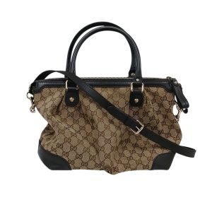 GUCCI グッチ GGキャンバス 2WAYバッグ