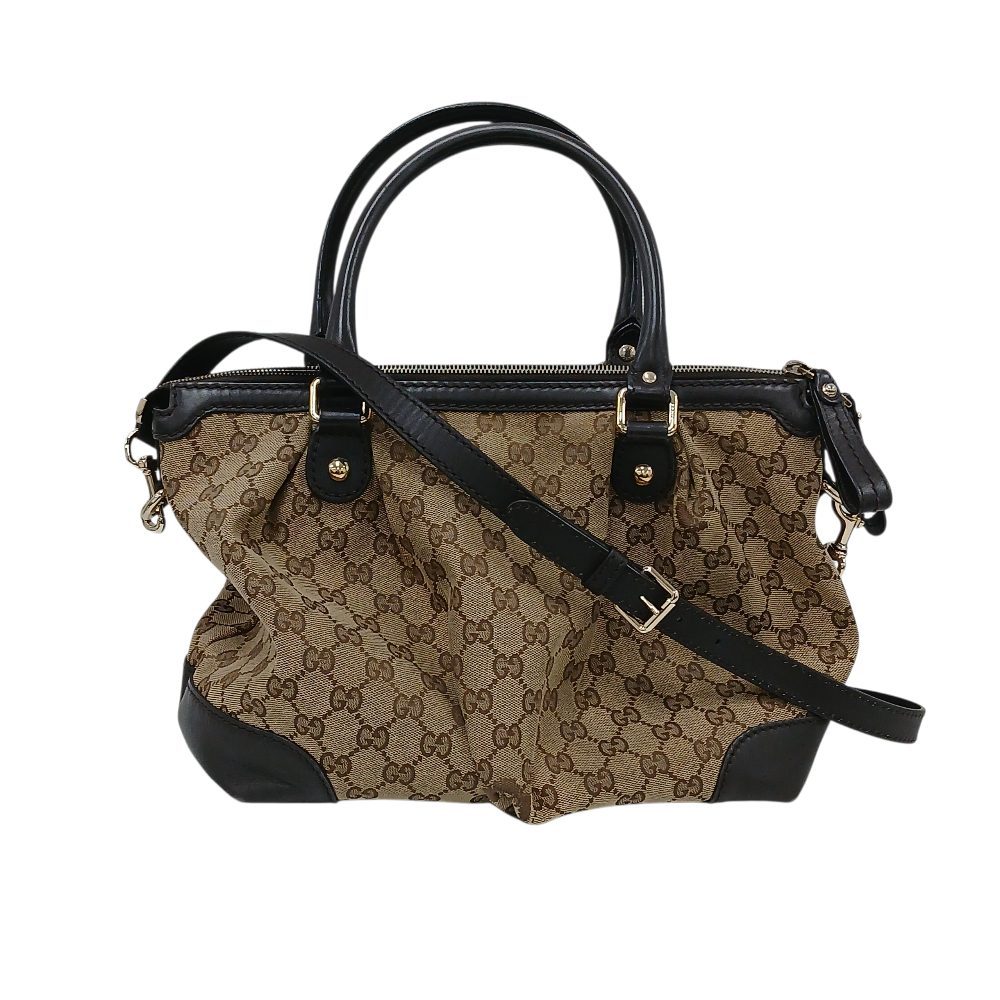 GUCCI グッチ GGキャンバス 2WAYバッグ