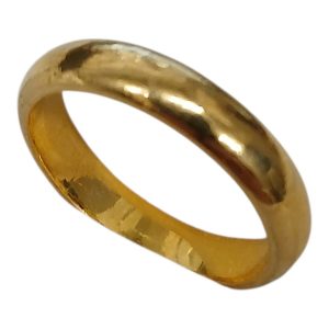金相場歴史的高騰！純金（K24）甲丸リングをお買取りいたしました！