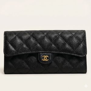 シャネル CHANEL AP0241 フラップウォレット キャビアスキン ゴールド金具