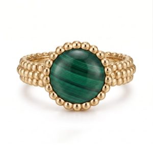 Van Cleef ＆ Arpels（ヴァンクリーフ＆アーペル）　ペルレ クルール リング 18K イエローゴールド　マラカイト