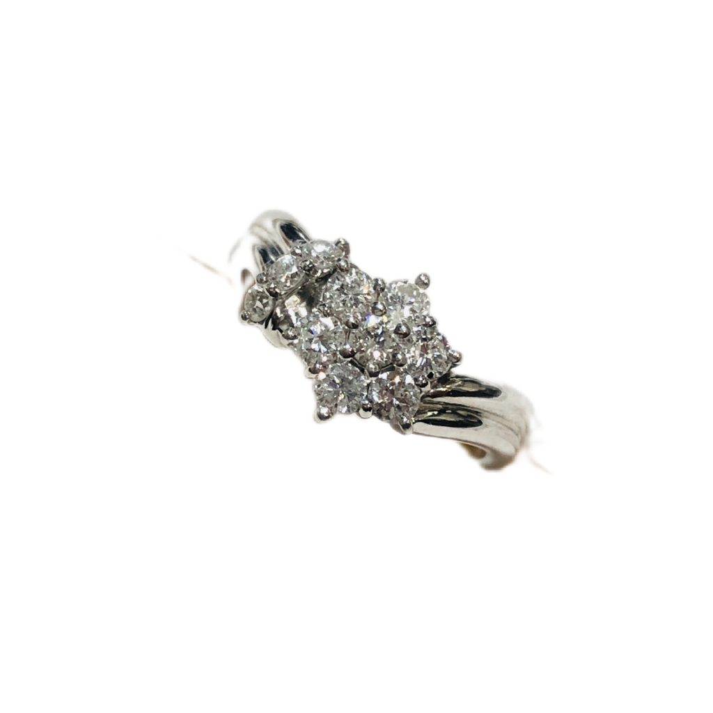 Pt900(プラチナ900)　メレダイヤ0.51ct　リング