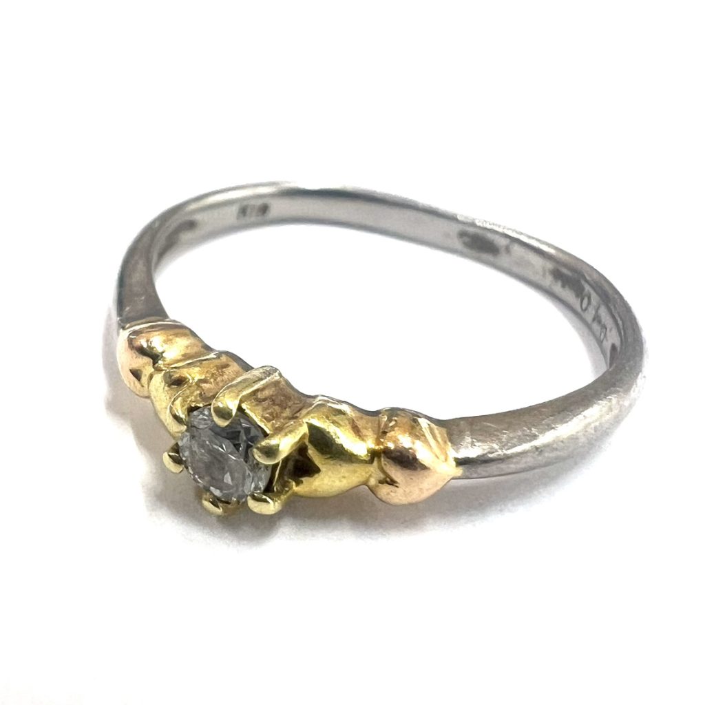 【貴金属】K18 Pt850 リング アクセサリー ジュエリー