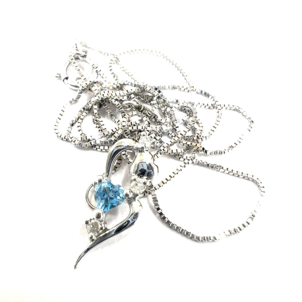 【貴金属】K14WG ネックレス アクセサリー ジュエリー