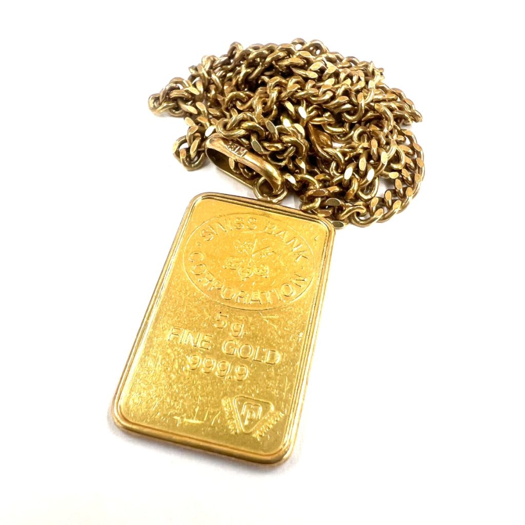 【貴金属】K24 インゴット K18 18金 750 ネックレス アクセサリー ジュエリー