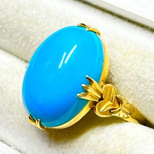 18金 K18 750 ターコイズ リング 指輪 アクセサリー