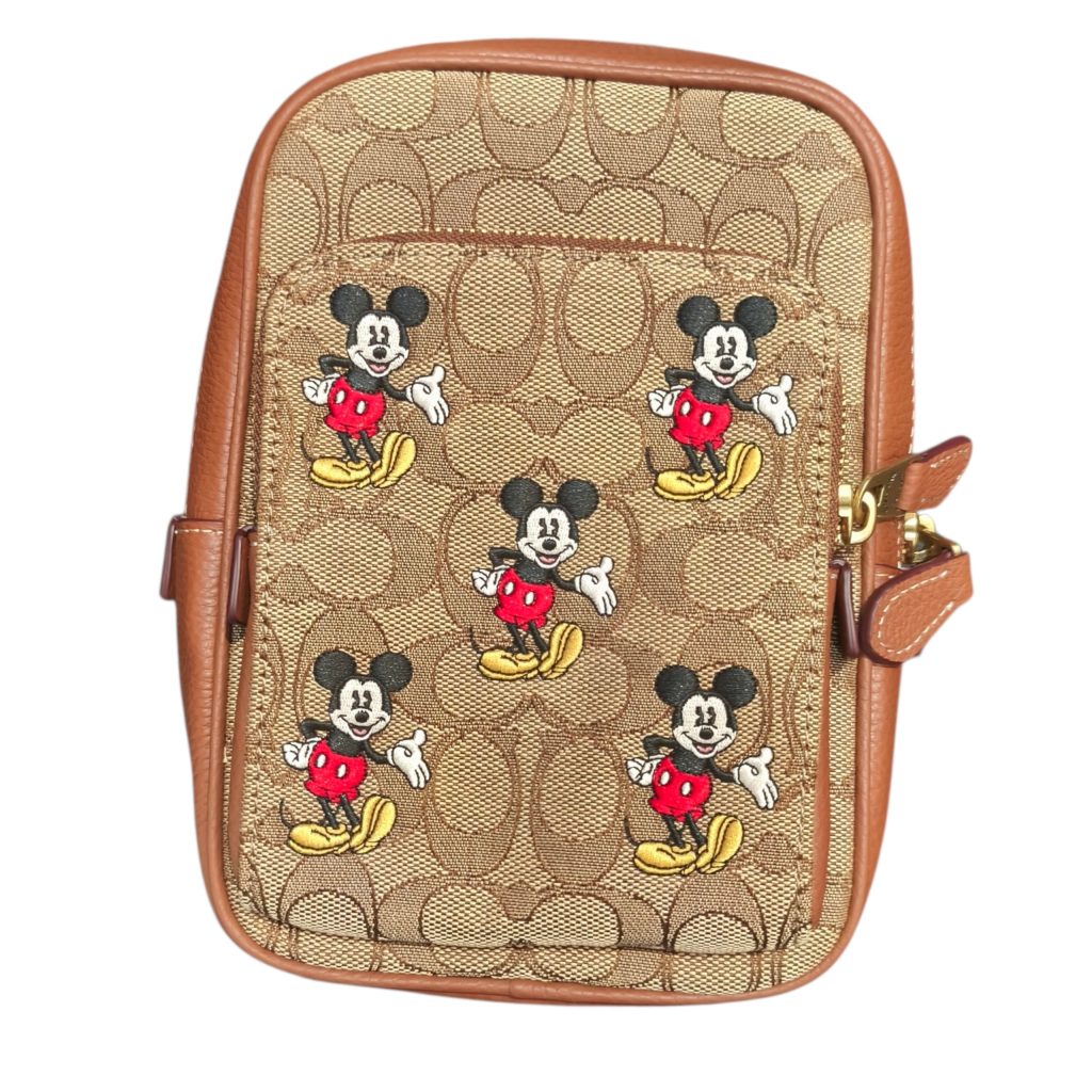 DISNEY × COACH（ディズニー×コーチ）シグネチャー ミッキーマウス ミニショルダーバッグ