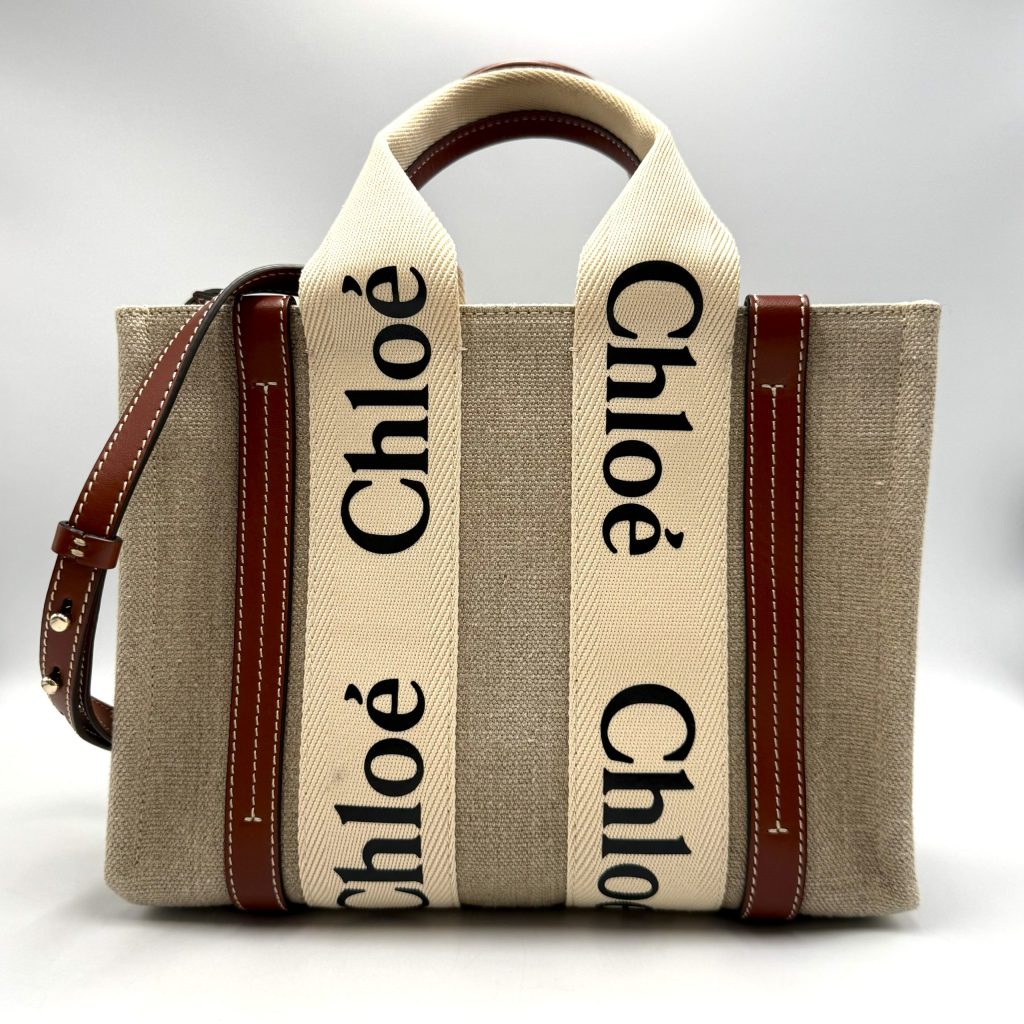 【Chloé クロエ ウッディ スモールトートバッグ キャンバス×レザー】高価買取｜伊勢崎市緑町