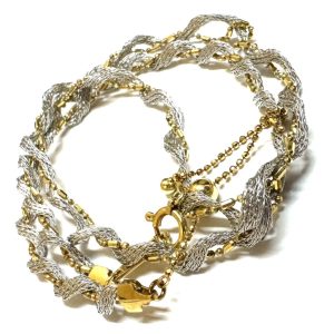 【貴金属】K18/Pt900 (18金/750/プラチナ） ブレスレット アクセサリー ジュエリー