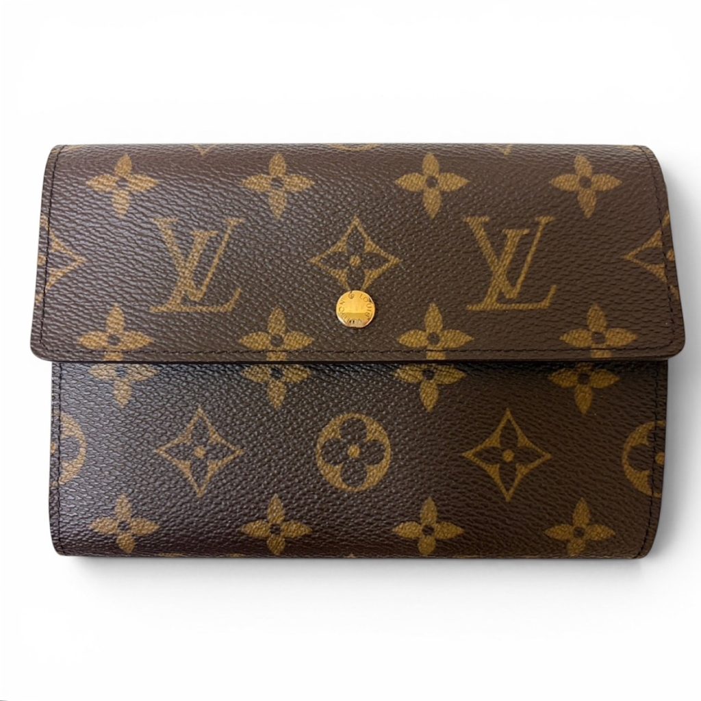 Louis Vuitton ルイヴィトン ポルトトレゾール・エテュイパピエ モノグラム 三つ折り財布