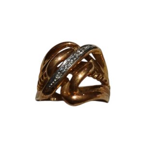 【K18Pt900リング】18金・プラチナ900・メレダイヤモンド・貴金属・アクセサリー・指輪