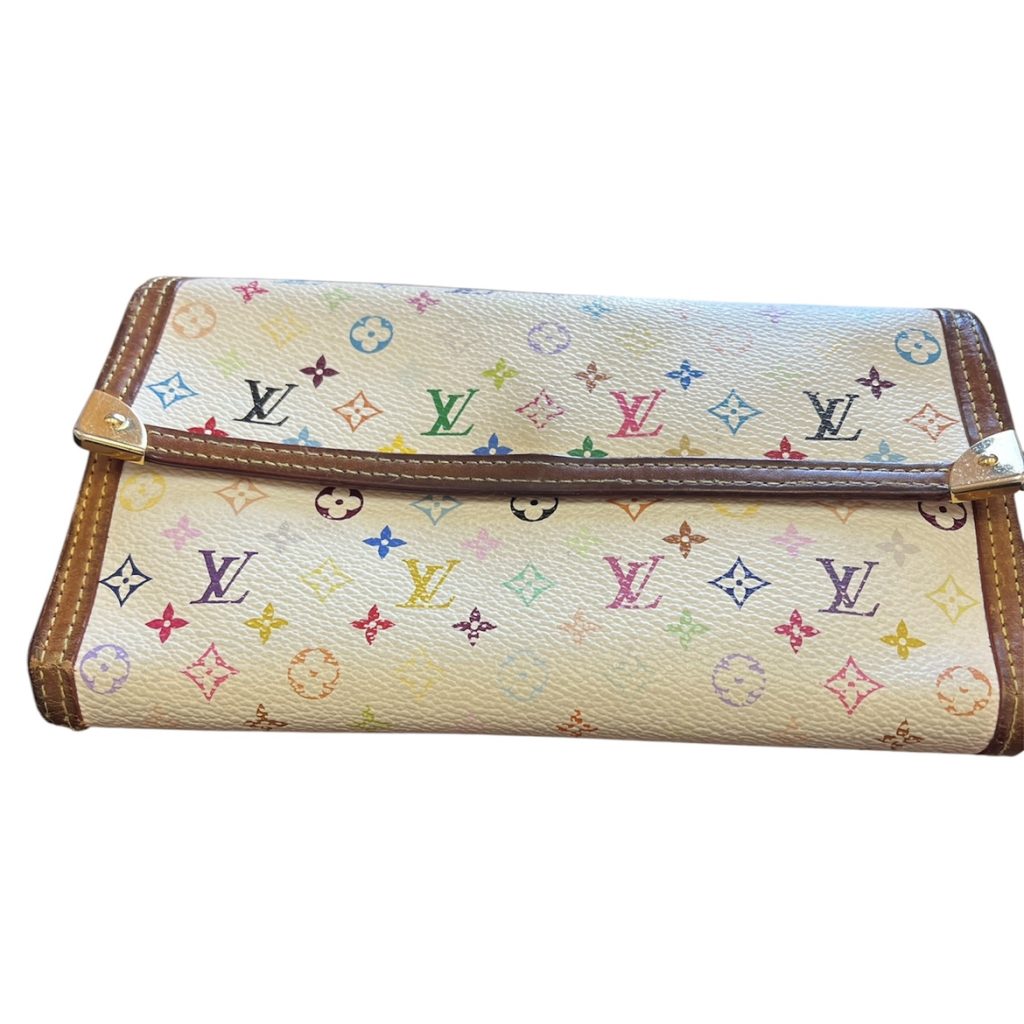 ルイヴィトン　ポルト・トレゾール・インターナショナル　モノグラム・マルチカラーライン　Louis Vuitton