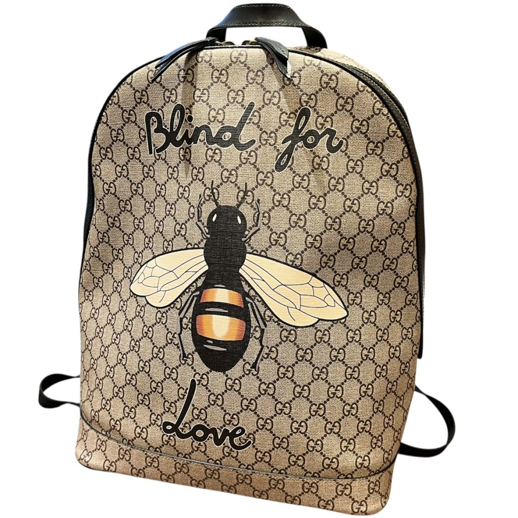 グッチ GUCCI ハチプリント GGスプリーム キャンバス バッグパック