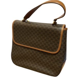 CELINE　セリーヌ　マカダム柄　ハンドバッグ　ヴィンテージ　ショルダーバッグ　２WAYバッグ