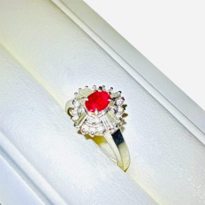 PT900 (プラチナ900) リング 宝石付き 貴金属 アクセサリー