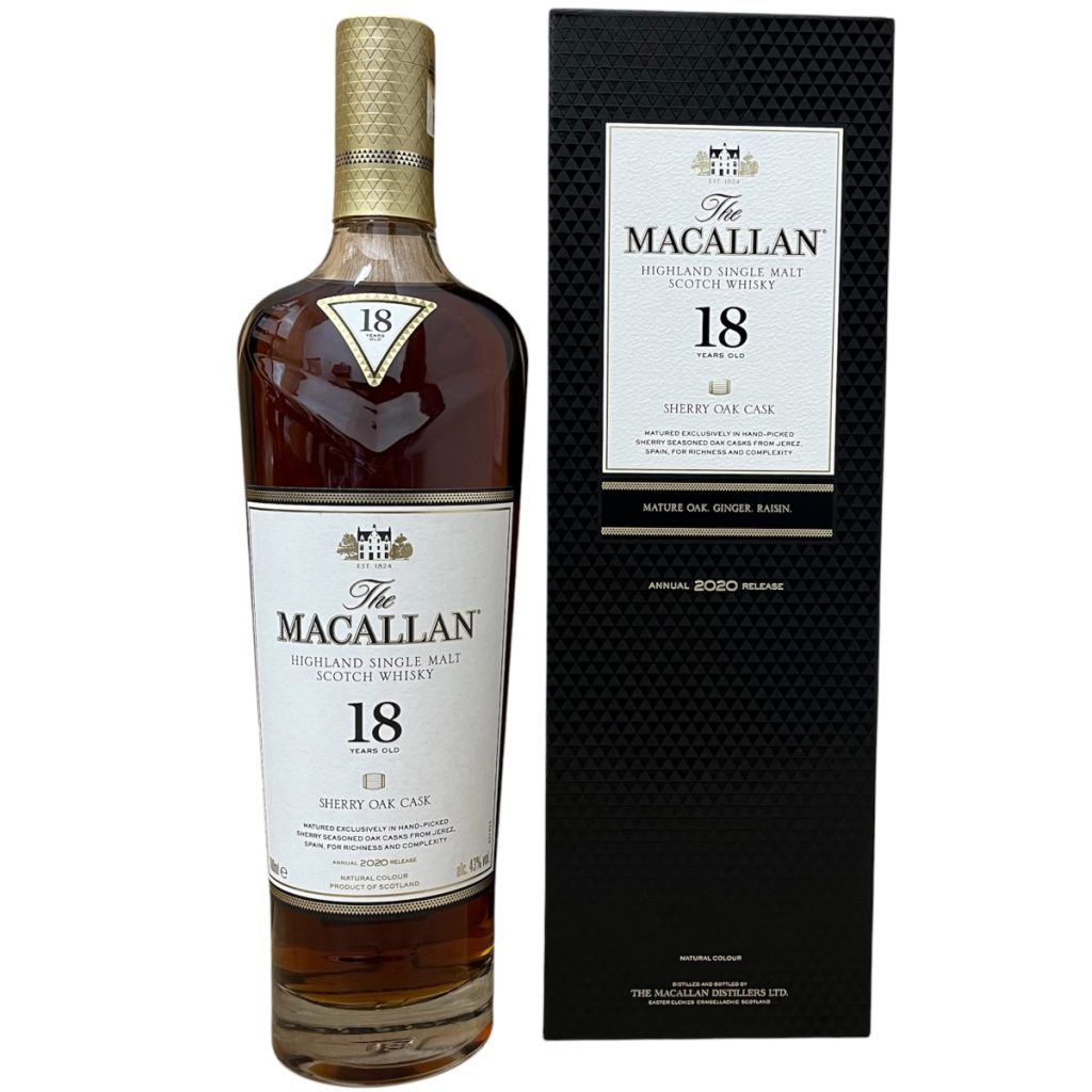 【THE MACALLAN】ザ・マッカラン 18年 シェリーオーク・ウイスキー・シングルモルト・お酒
