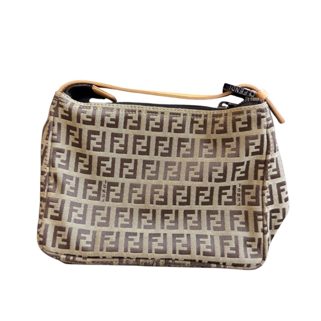 【ズッキーノ柄 ポーチ】FENDI【Aランク】