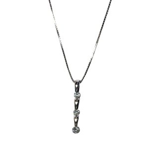 【K18WG　ダイヤモンド　ネックレス】の買取実績
