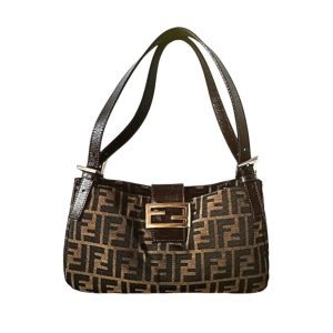 FENDI (フェンディ) マンマバケット ズッカ柄 ショルダーバック