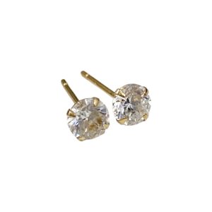 K18ピアス メレダイヤ