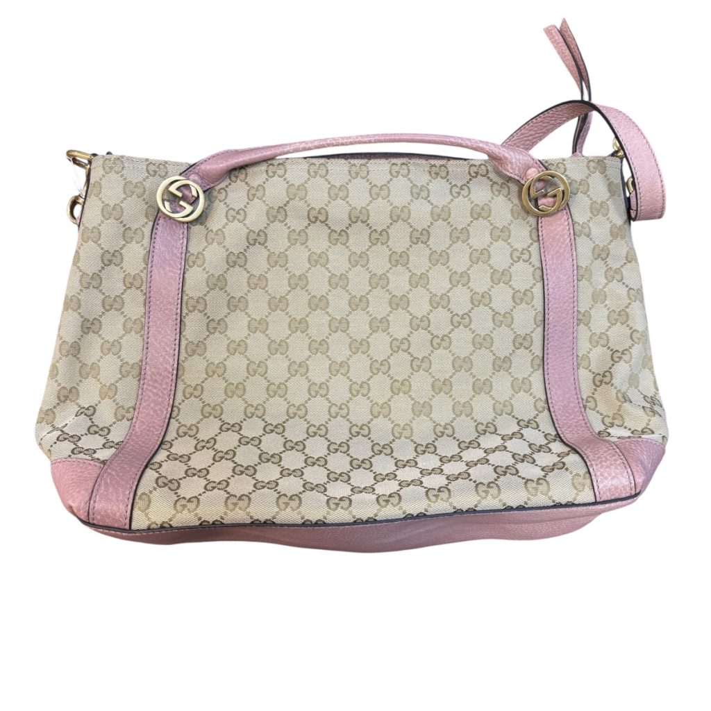 GUCCI（グッチ）GGキャンバス×レザー 2WAYトートバッグ