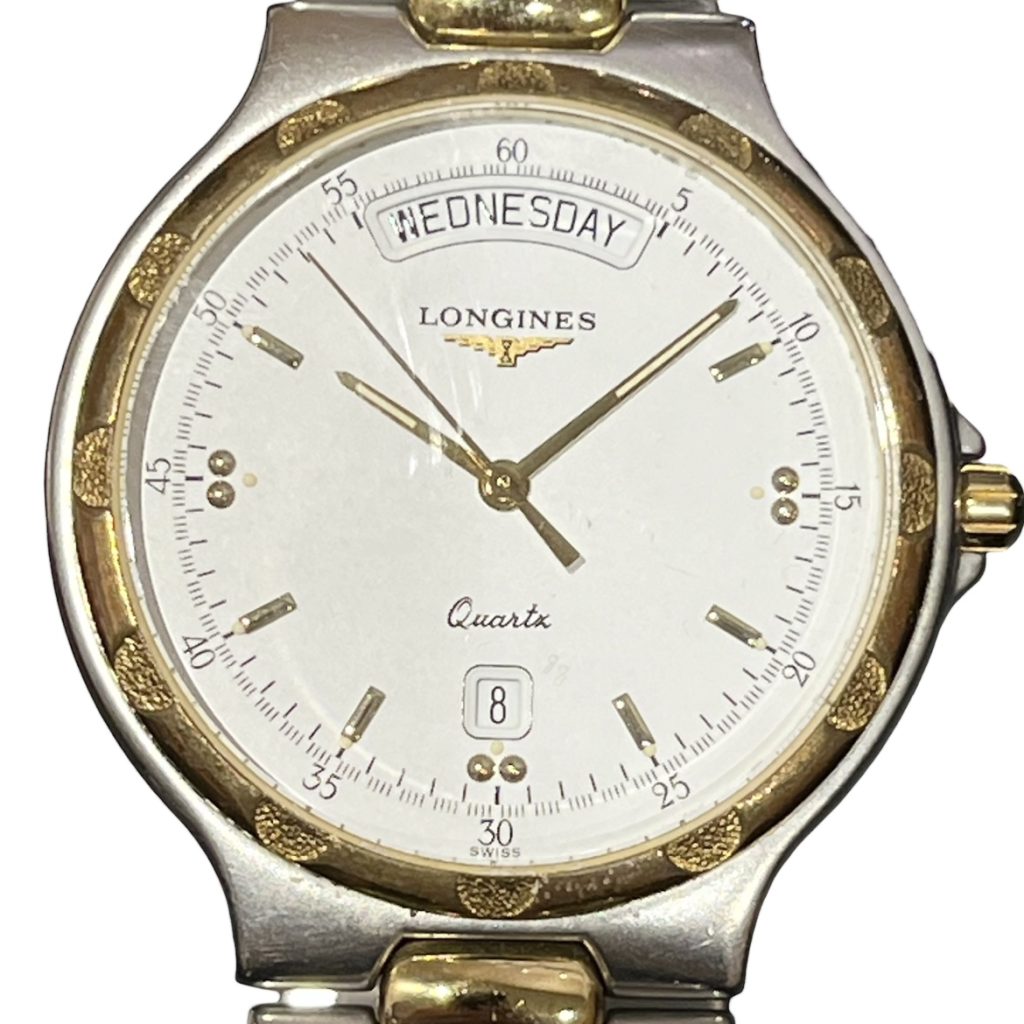 ロンジン LONGINES コンクエスト デイデイト クオーツ 腕時計