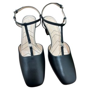 GUCCI エシカルコンシャス ダブルGレザーパンプス