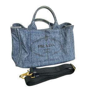 PRADA プラダ デニムカナパ トートバッグ