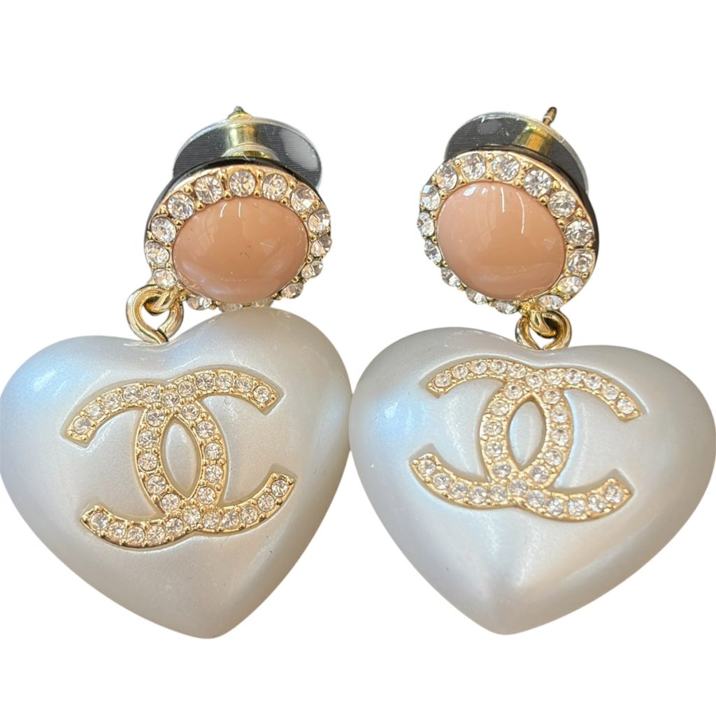 CHANEL ココマーク ラインストーン ピアス