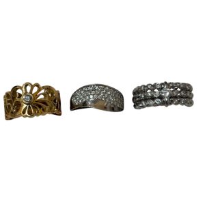 【K18/Pt900 リング まとめ】ジュエリー・750・18金・ゴールド・プラチナ900・宝石・ダイヤモンド・アクセサリー・貴金属