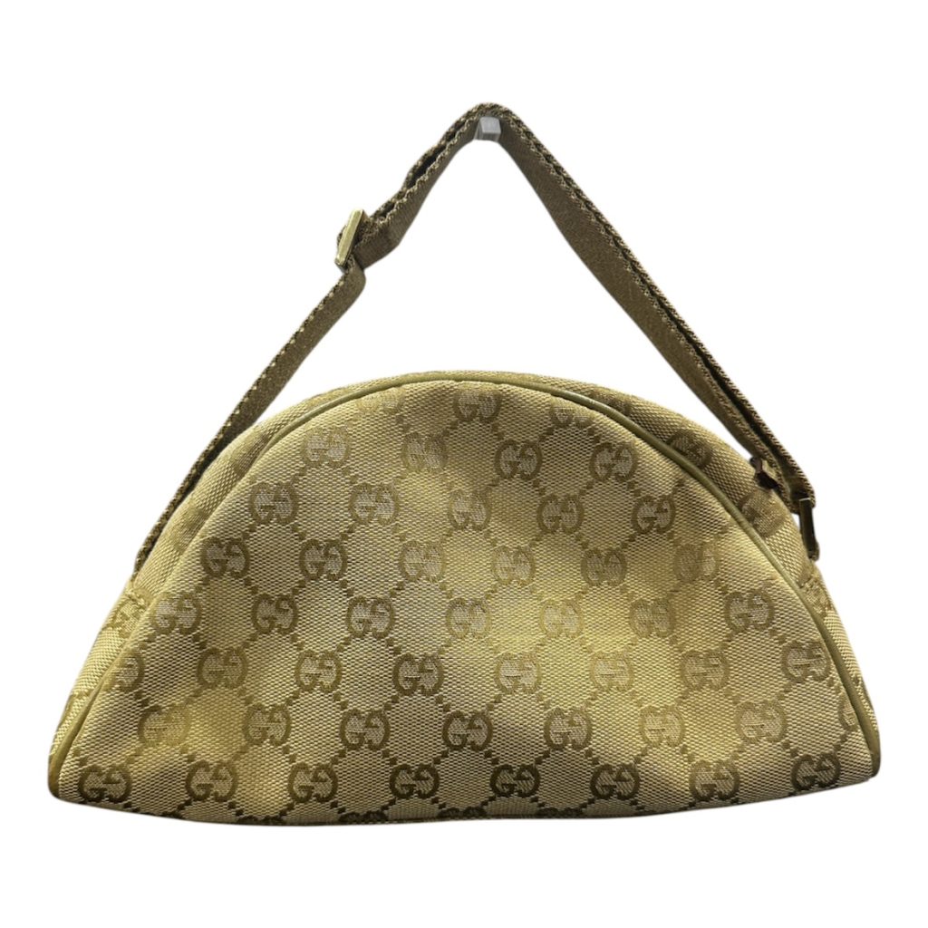 GUCCI グッチ GGキャンバス ハーフムーン ハンドバッグ