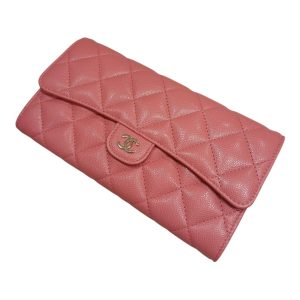 CHANEL シャネル マトラッセキャビアスキン 長財布