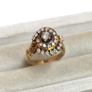 K18 18金 750 ゴールド メレダイヤ リング アクセサリー ジュエリー 貴金属