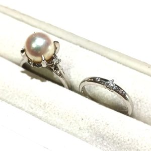 【Pt900リングまとめ】プラチナ900・パール・メレダイヤモンド・貴金属・アクセサリー