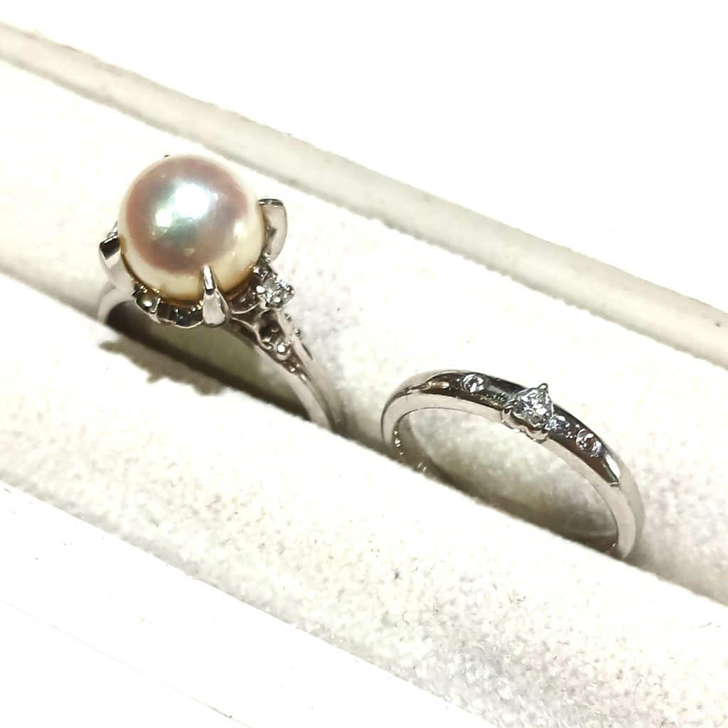 【Pt900リングまとめ】プラチナ900・パール・メレダイヤモンド・貴金属・アクセサリー
