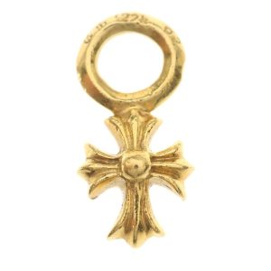 CHROME HEARTS クロムハーツ 22K STACK CH CROSS CHクロス スタック チャーム ゴールド