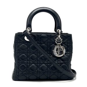 Christian Dior ディオール レディディオール 2way レザー ハンド ショルダー バッグ fH03110C