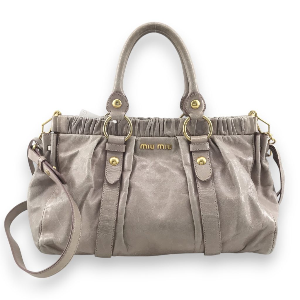 miumiu ギャザーバッグ