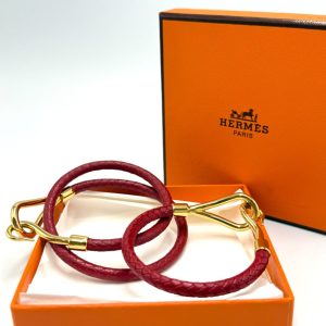 【HERMES エルメス ジャンボブレスレット チョーカー レザー】高価買取｜伊勢崎市今泉町