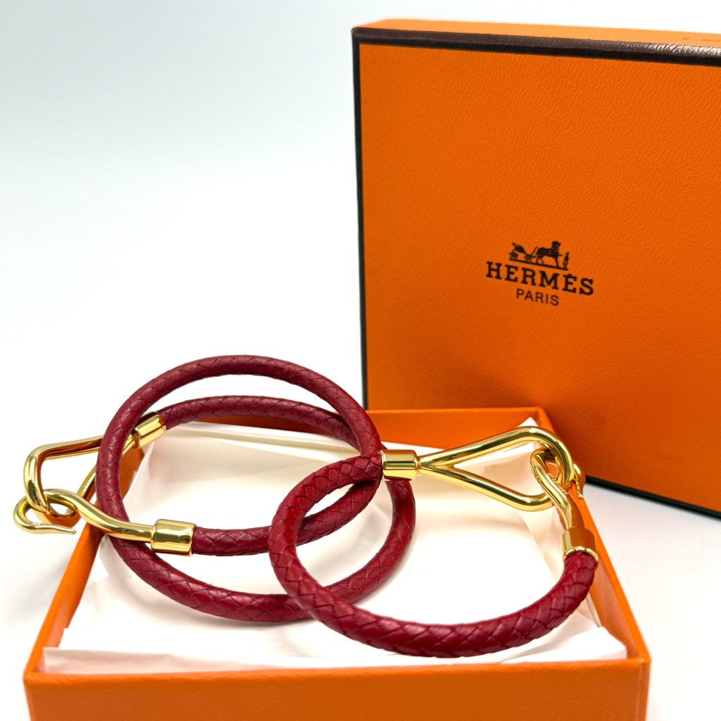 【HERMES エルメス ジャンボブレスレット チョーカー レザー】高価買取｜伊勢崎市今泉町
