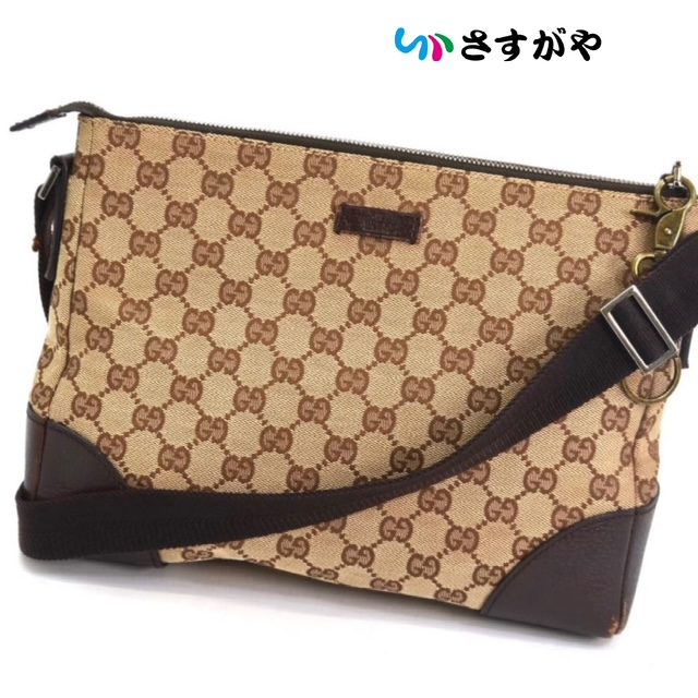 GUCCI グッチ GGキャンバス ショルダーバッグ