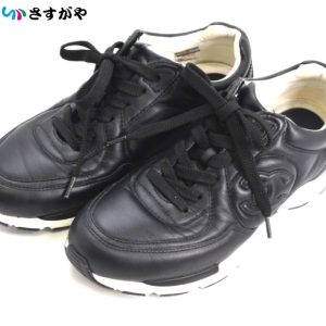 CHANEL シャネル ココマーク レザースニーカー ブランドシューズ